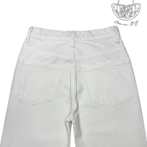 J Brand / High Rise Wide Cropped Jeans / Size 24 / White - Picture 6 of 7